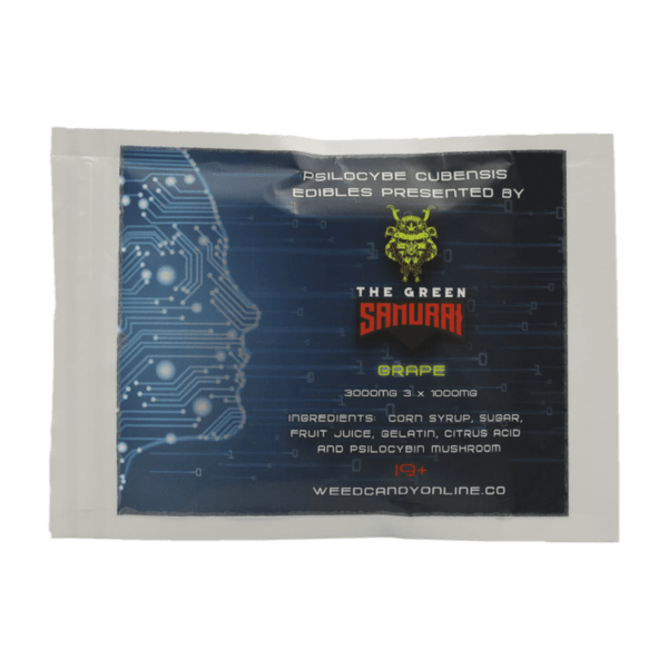 The Green Samurai - Shroom Gummies - Grape - 3g | Strongest Magic Mushroom Strain Canada
